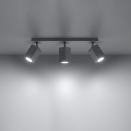 MERIDA Deckenleuchte 3xGU10 Reflektor Halogen Leuchte Moving 45cm Weiß SOLLUX