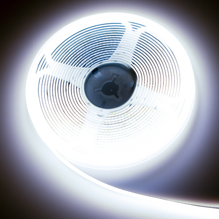 LED-Strip, LED-Streifen 12V 50W 1920LED NEON 8mm 5m COB IP65 kalt LUMILED