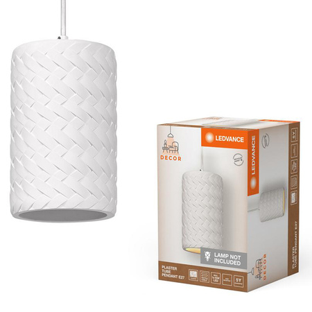 Dekorative Decke Pendelleuchte E27 Überhang Weiß Dekor Ledvance