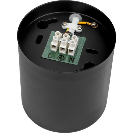 Aufbauleuchte HALOGEN Aluminium Schwarz SPOT TUBE 10cm für LED GU10 Bellalux