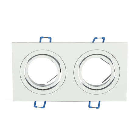 Deckeneinbauleuchte 2xGU10 quadratisch weiß VT-783 V-TAC