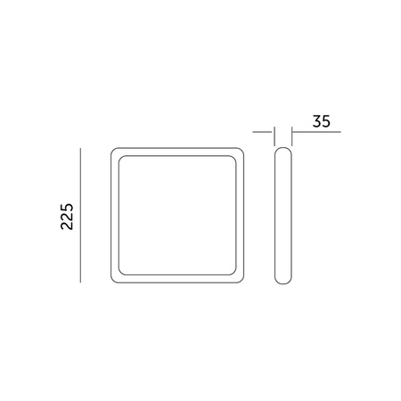 LED-Deckenleuchte Aufbaumontage 18W 1800lm 4000lm Neutral 120° Weiß IP40 IK03 Sigaro Kobi