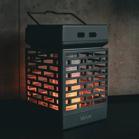 Elektrische UV-Solar-Insektizid-Falle Laterne 2in1 5W für Fliegen Mücken Insekten VAYOX