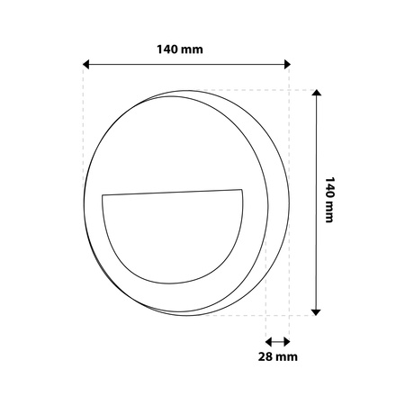 Außen Garten Treppe Wandleuchte CCT 3000-6500K LED 4W IP65 VIREO LUMILED