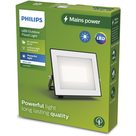 LED-Flutlicht Reflektor 30W 3200lm 3000K IP65 Schwarz Lois Philips