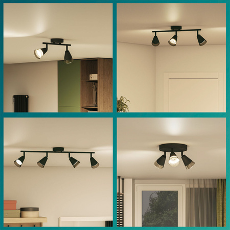 Wandleuchte GU10 Schwarz Cleft Philips