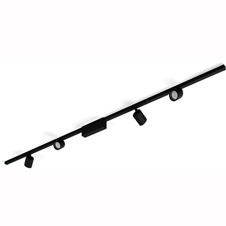 Perifo Lighting Rail Kit 2m + 4x LED-Strahler 20.8W CCT RGB Philips HUE Bluetooth Schwarz