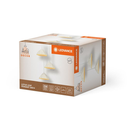 Dekorative Decke Pendelleuchte E14 Weiß Dekor Ledvance