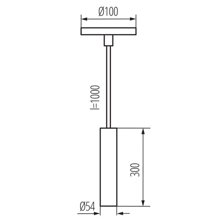 LED-Pendelleuchte für Aufbaumontage Überhang GU10 weiß Phlox Kanlux
