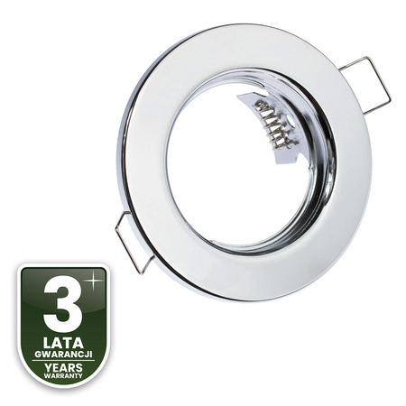 Einbaustrahler GU10, MR16 Einbauspot HALOGEN Runde Fest Chrom Blech ARDALI LUMILED