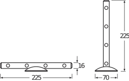 LEDSTIXX SILVER Batterielampe 0.6W 25lm 6200K IP20 Ledvance