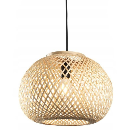 BOHO geflochtene ECO BAMBOO Hängelampe für LED E27 ROPE