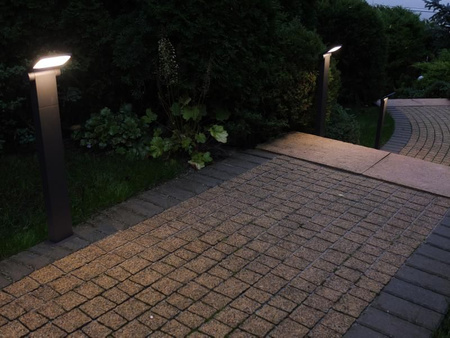 Außenstehende Gartenleuchte LED POST Neo 11702-1000 DG 10W 600lm 3000K Warm 100cm Su-Ma