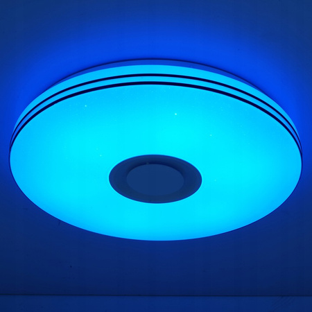 PLAFON LED 50cm runde Deckenleuchte RGBW 3000K-6500K + Fernbedienung BLUETOOTH-Lautsprecher