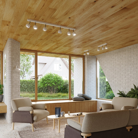 Anbauleuchte OCULARE 4L 4xGU10 Reflektor Halogen Beweglich Minimalistisch Weiß SOLLUX