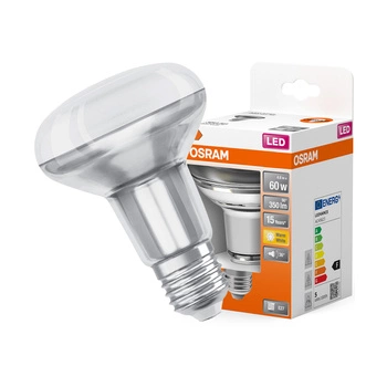 LED Lampe E27 R80 4,3W = 60W 350lm 2700K Warm 36° OSRAM STAR