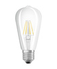 Edison LED Lampen E27 ST64 5,8W = 60W 806lm 4000K Neutral 300° CRI90 Filament Dimmbar LEDVANCE Superior