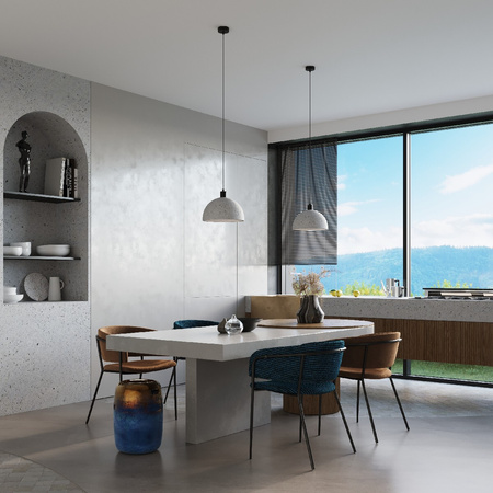 PABLITO E27 Loft Pendelleuchte Grau SOLLUX