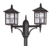 Außengartenlampe LATERNE E27 Venedig OGMWN 2 KW 180-280cm schwarz Su-Ma