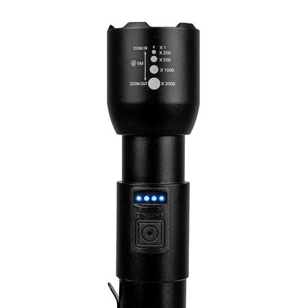 Wiederaufladbare LED-Taschenlampe Classic 20W 800lm Handleuchte Strong ZOOM VA0180 VAYOX