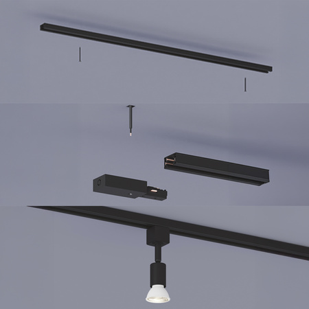 Hängeschienen-Kit LED GU10 Einphasig Schwarz EasyLink Tobia Philips