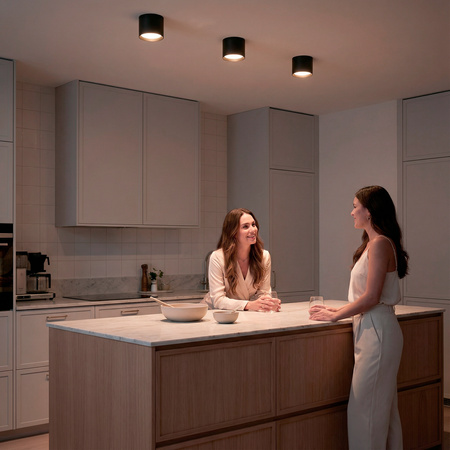 HALOGEN-Anbauleuchte SUNLA Tuba Gx53 LED Spot Wandleuchte Waltz Schwarz und Gold LUMILED