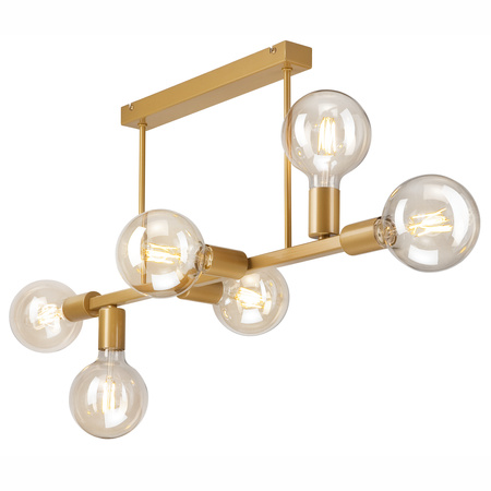 ASTRID 6xE27 Gold Glamour Deckenleuchte LM-6.146 Lamkur