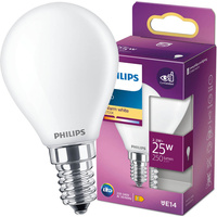 E14 P45 LED Lampen 2,2 W = 25 W, 250 lm, 2700 K, warmes Filament PHILIPS