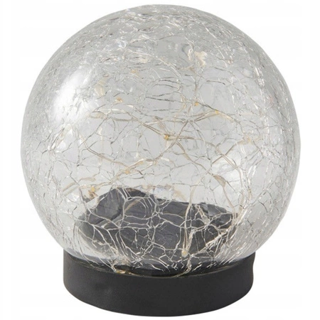Solar-LED-Gartenkugel-Bodenlampe dekorativ 10cm 3000K IP44