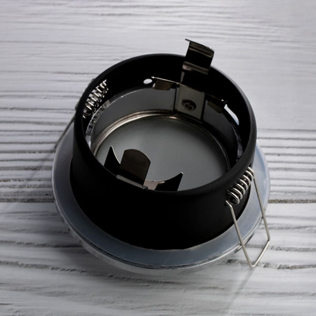 HALOGEN hermetisches Badleuchten-Set AQUS chrom IP44 + LED GU10 6W 6500K Lumiled