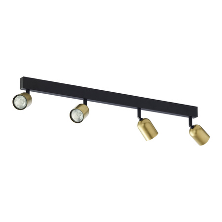 TOP BLACK/GOLD Spot Schwarz/Gold Moderne Streifen-Deckenleuchte 4xGU10 1021 TK Lighting