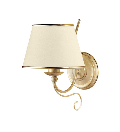 LAURA E27 Wandleuchte Lampenschirm Classic Ecru Gold Jupiter