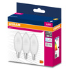 3x LED Lampe E14 B35 7W = 60W 806lm 6500K kalt 220° OSRAM Value