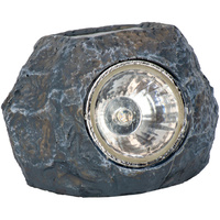 SOLAR STONE LED Gartenlampe 6500K Steinimitation