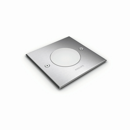 LED-Gartenleuchte Bodenmontage CRUST myGarden 3W IP67 Quadratisch Silber PHILIPS