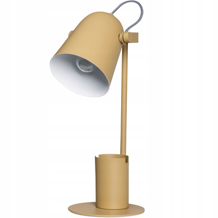 Schulnachttisch-Schreibtischlampe + Organizer Raibo E27 5W Gelb KANLUX