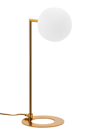 FEME G9 LED-Schreibtisch-Nachtlampe 50 cm modernes Weiß und Gold Jupiter