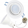 Einbaustrahler GU10, MR16 HALOGEN Runde beweglich Weiß CASSIO+LED Lampen GU10, 6W=60W 580lm neutral LUMILED