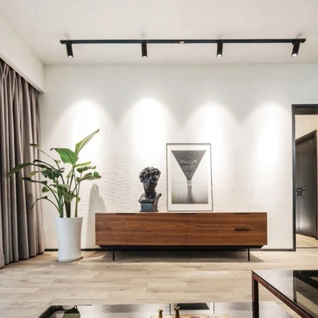 LED-Schienenleuchte 30W 4000K für 3-Phasen-Schienen Schwarz