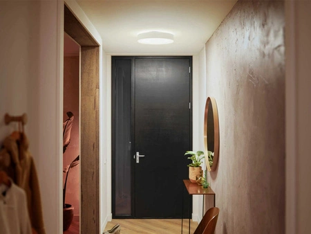 LED Plafond Deckenleuchte Enrave Weiß 19.2W 38cm CCT PHILIPS HUE Bluetooth + Dimmschalter