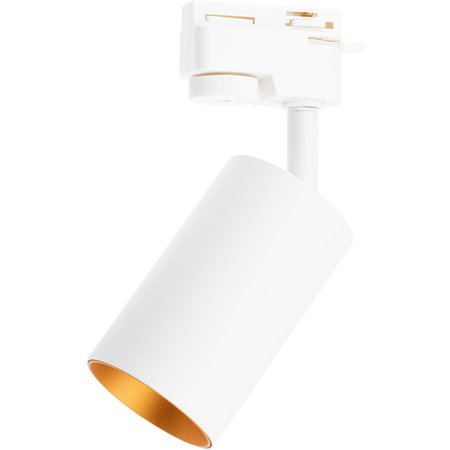 1m Stromschiene + 3x Schienenstrahler GU10 Weiß-Gold SAGI LUMILED