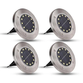 Set bestehend aus 4xGartenleuchte 12x LED SOLAR BODENMONTAGE IP54