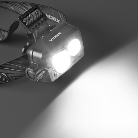 LED wiederaufladbare Stirnlampe 10W 600lm 8 Modi USB-C Wasserdicht IP55 Videx