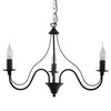 MINERWA Hängelampe 3 3xE14 Kronleuchter Traditionell Schwarz SOLLUX
