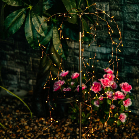 ADONIS 3000K LED Solar Garten Lampe Angetrieben Dekorativer Baum LUMILED