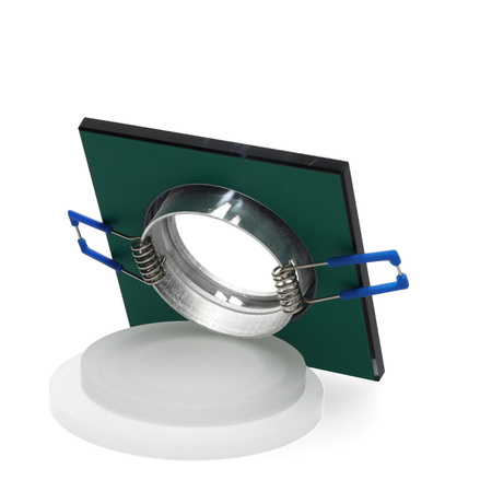 Flush Mount GU10 Halogen Einbaustrahler Mesh Schwarz Quadratisch Kobi