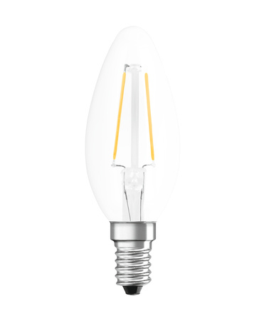 LED Lampen B35 E14 2.5W = 25W 250lm 2700K Warmweiß FILAMENT LEDVANCE