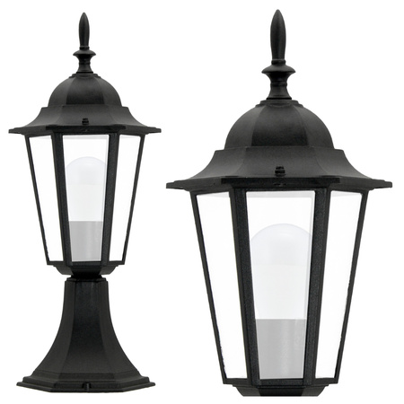 Gartenstehleuchte LIGURIA-LT 1xE27 Niedrig 42cm Schwarz - GOLDLUX (Polux)