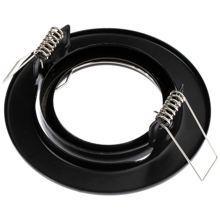 Einbaustrahler GU10, MR16 Einbauspot HALOGEN Runde beweglich Schwarz Blech AURELI LUMILED