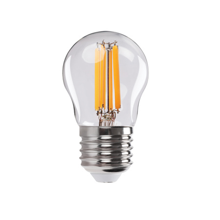 LED Lampen XLED BALL E27 G45 6W 806lm 2700K Warm Glühfaden KANLUX 